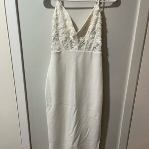 Lulu's White Lace Wedding Dress